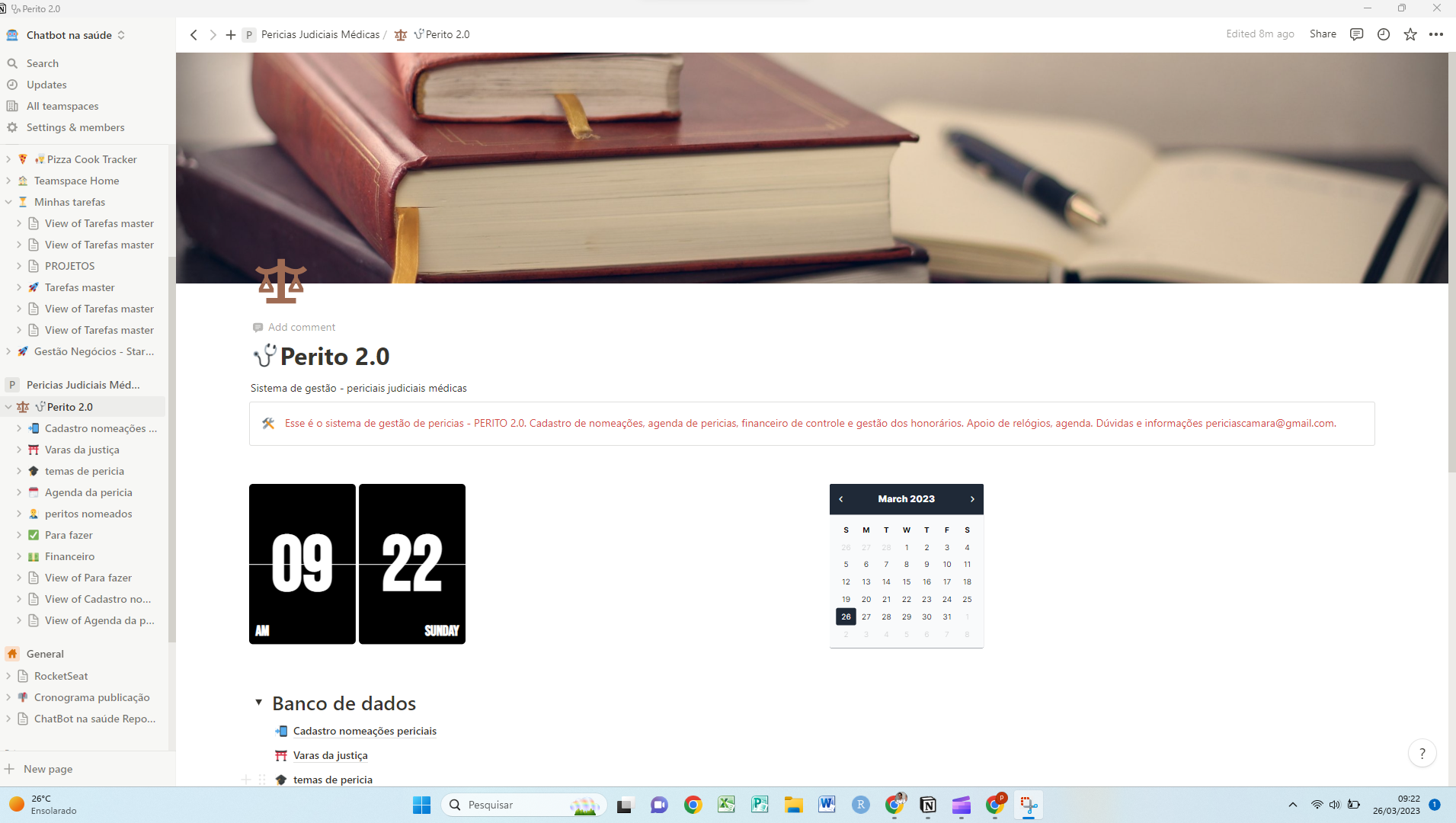 tela cadastro nomeações