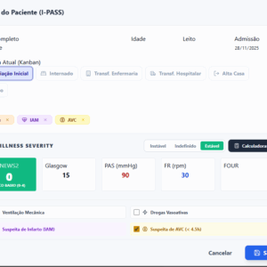 Pronto Pass. Passagem de plantão para médicos.