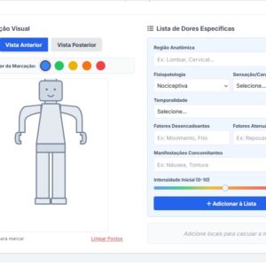 Calculadora de escala visual analógica de Dor para perícia médica judicial