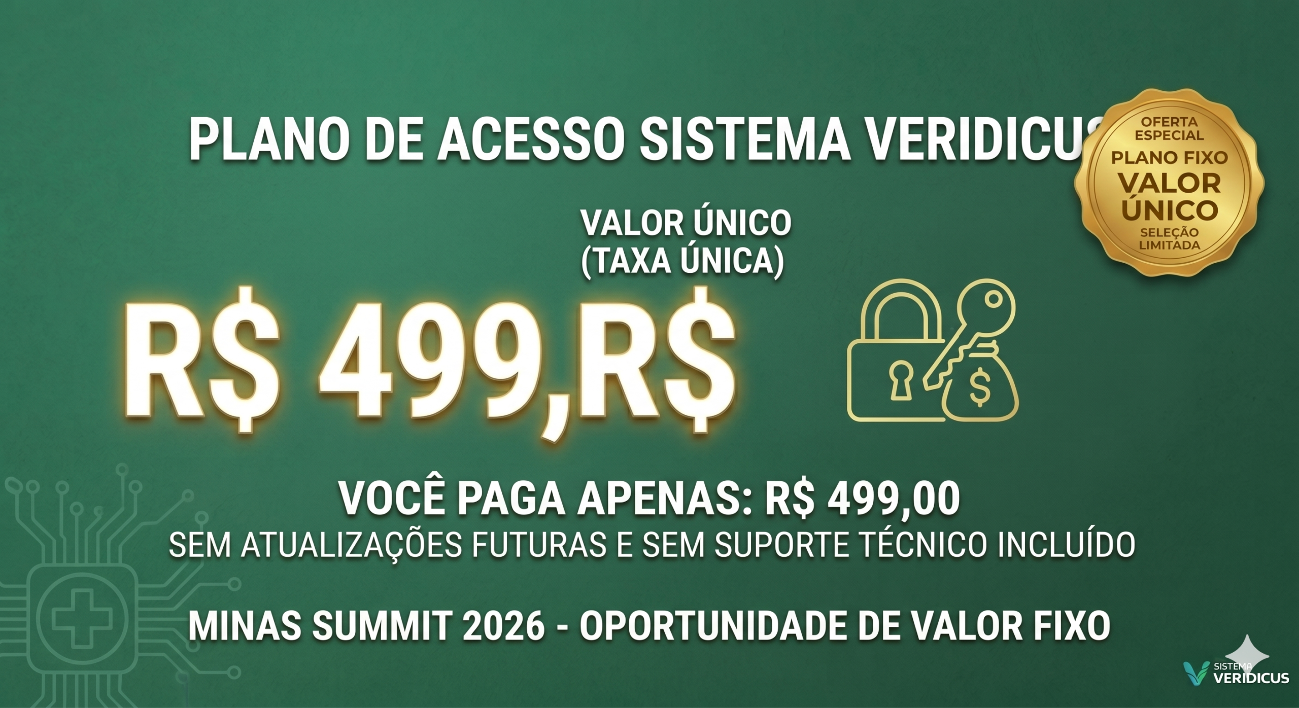 Valor de compra do veridicus único